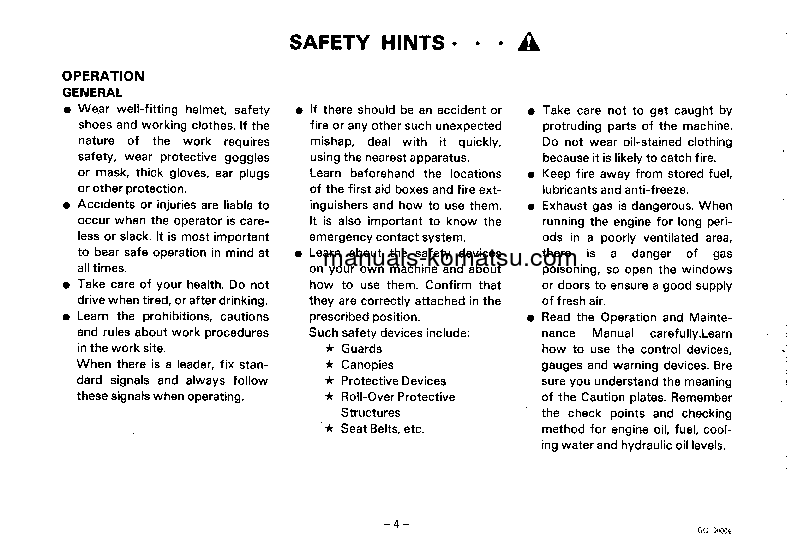 Protected: GD825A-1(JPN) S/N 10084-UP Operation manual (English)