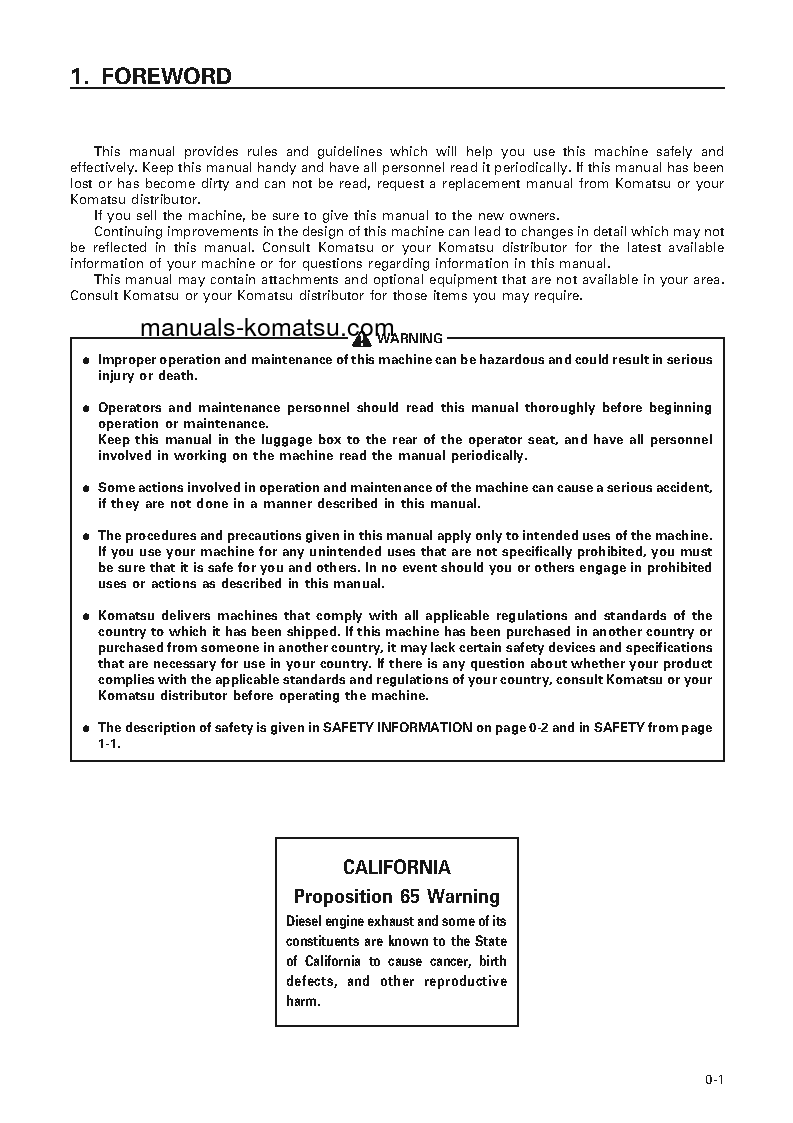Protected: PC350-6(JPN) S/N 12284-UP Operation manual (English)