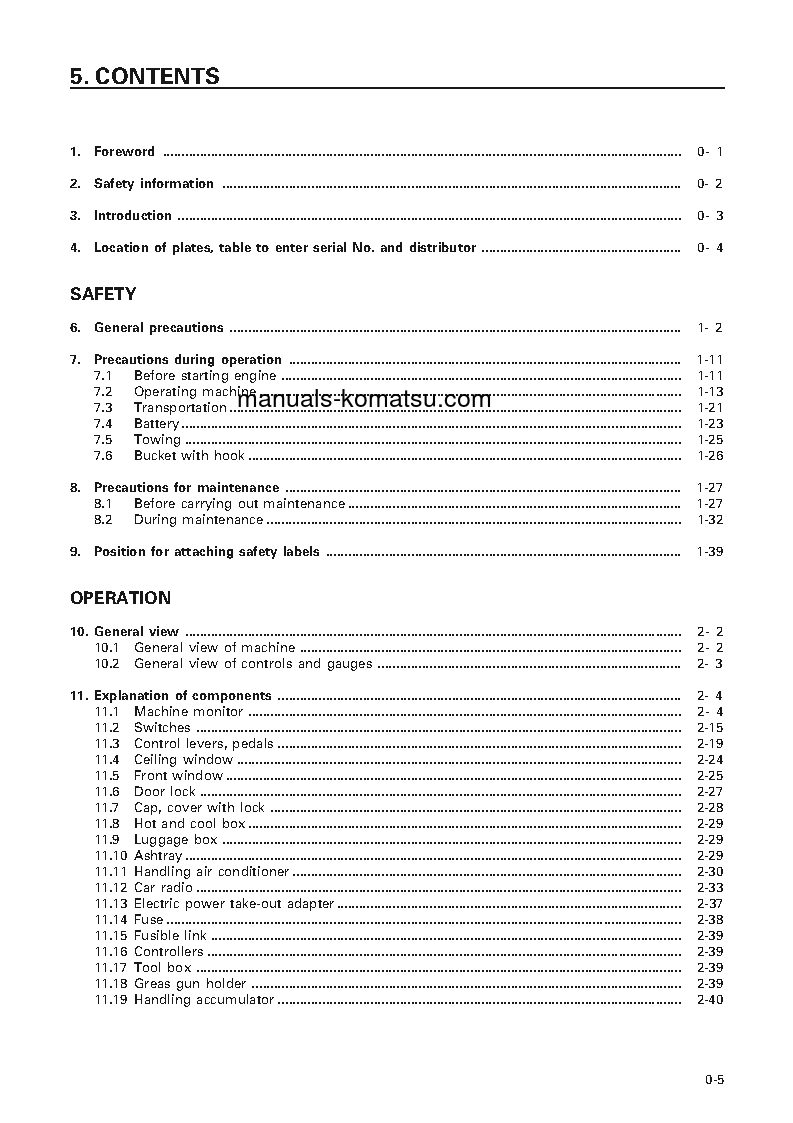Protected: PC350-6(JPN) S/N 12284-UP Operation manual (English)