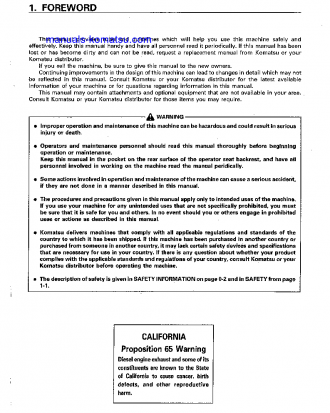PC400-6(JPN)-EXCEL S/N 32250-UP Operation manual (English)