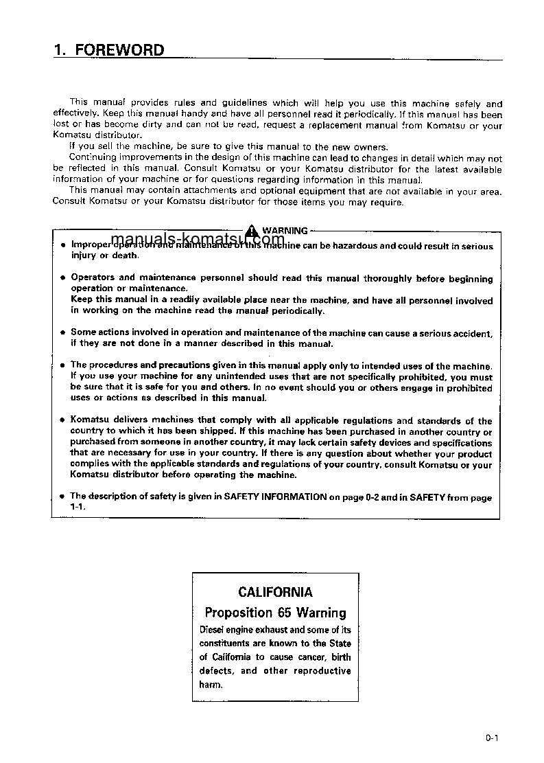 Protected: D275A-2(JPN) S/N 10302-UP Operation manual (English)