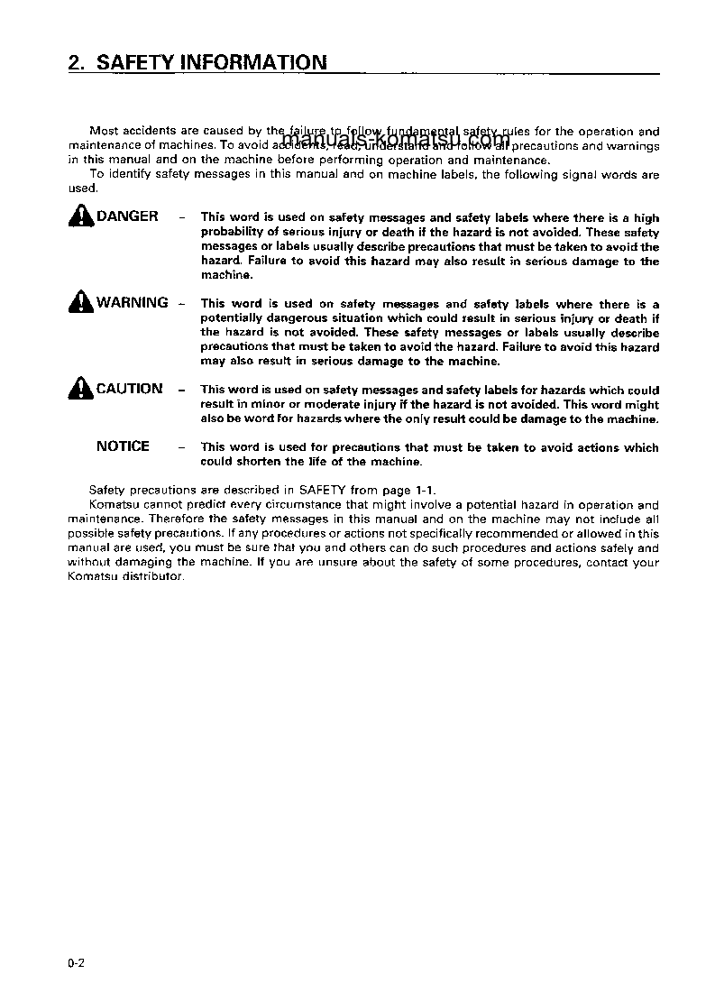 Protected: D275A-2(JPN) S/N 10302-UP Operation manual (English)