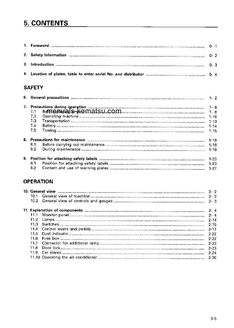 Protected: D275A-2(JPN) S/N 10302-UP Operation manual (English)