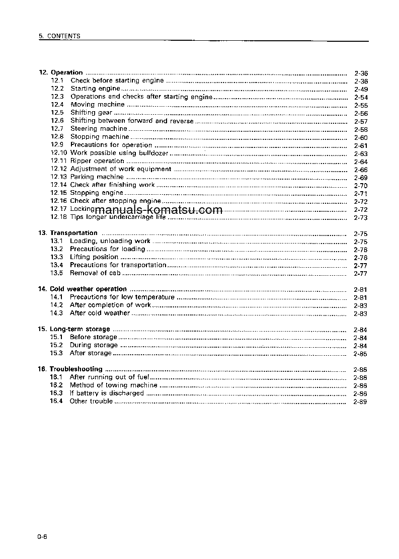 Protected: D275A-2(JPN) S/N 10302-UP Operation manual (English)