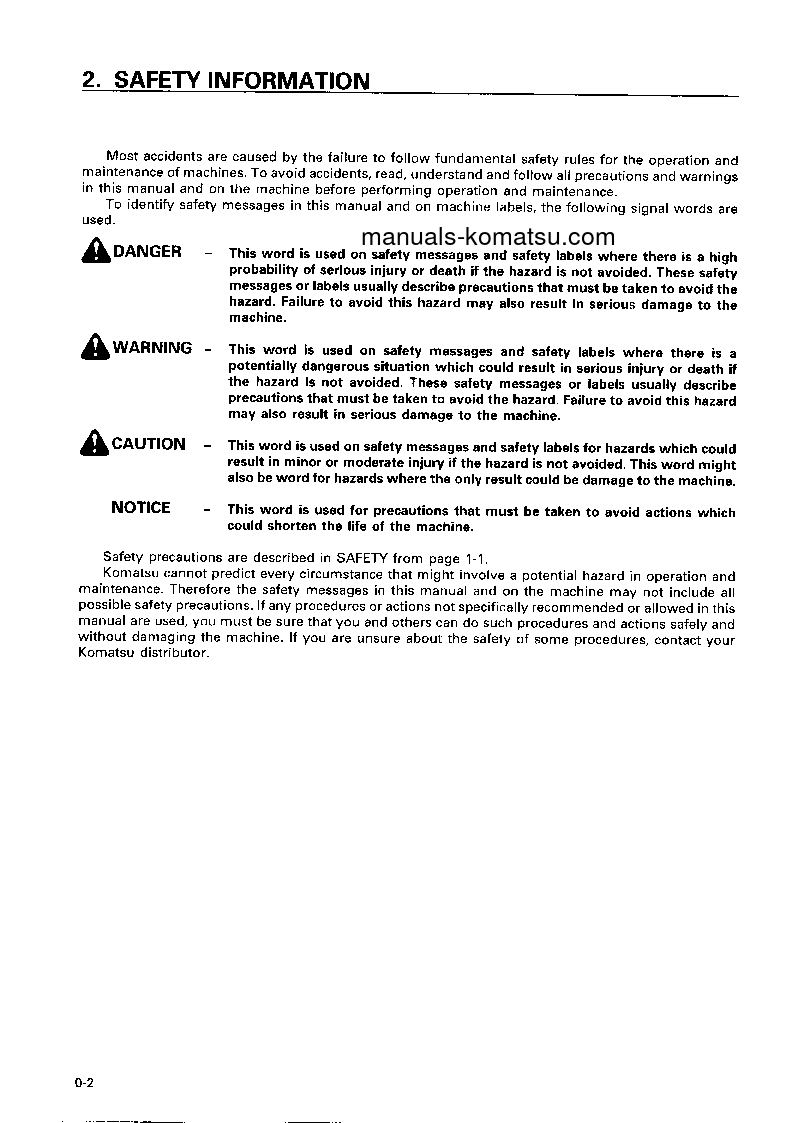 Protected: D475A-3(JPN) S/N 10601-10684 Operation manual (English)