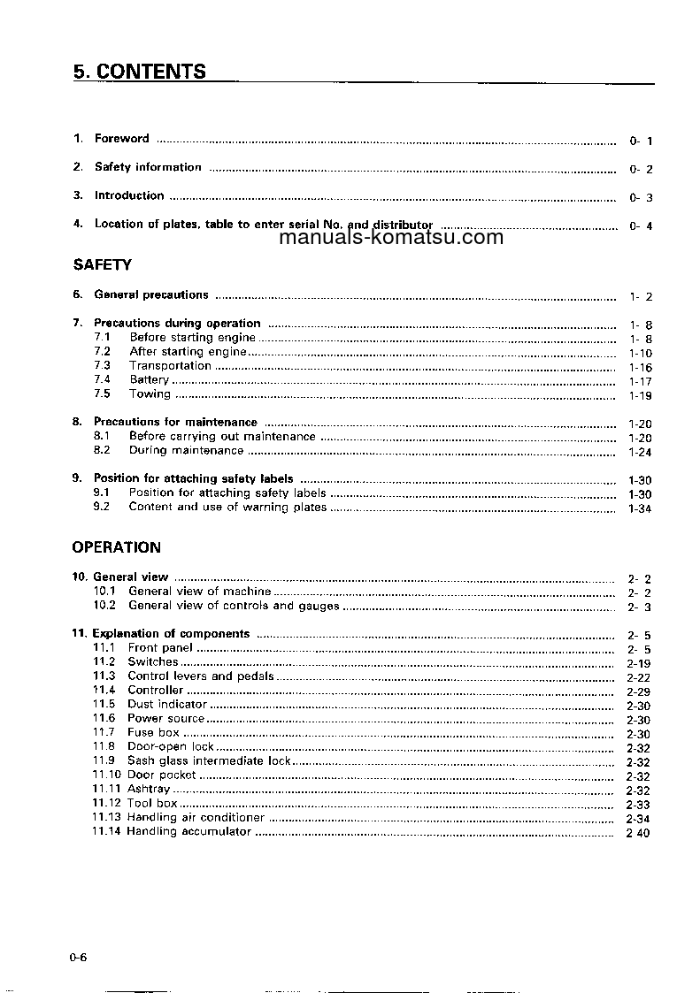 Protected: D475A-3(JPN) S/N 10601-10684 Operation manual (English)