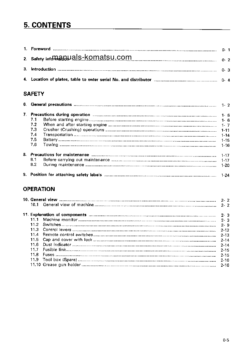 Protected: BR350JG-1(JPN) S/N 1232-1500 Operation manual (English)