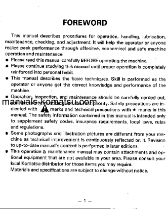 GS360-2(JPN) S/N 12001-UP Operation manual (English)