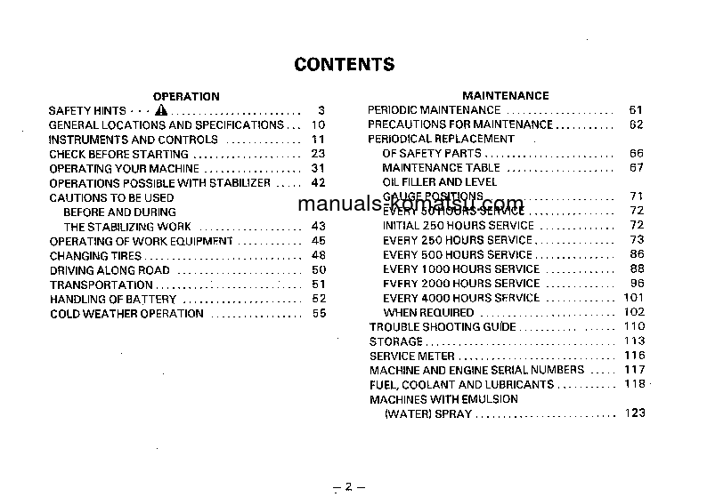 Protected: GS360-2(JPN) S/N 12001-UP Operation manual (English)