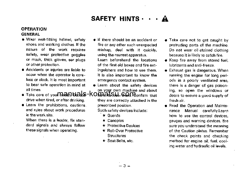 Protected: GS360-2(JPN) S/N 12001-UP Operation manual (English)