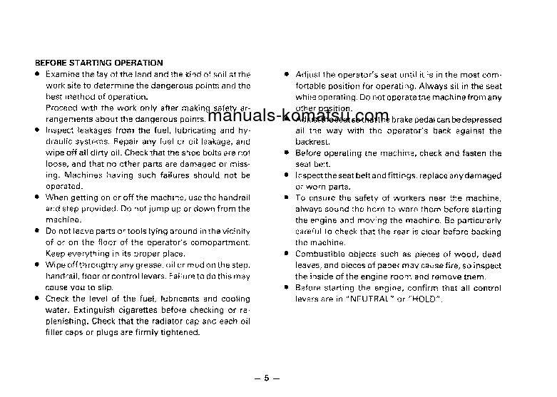 Protected: D53P-17(JPN) S/N 82727-UP Operation manual (English)