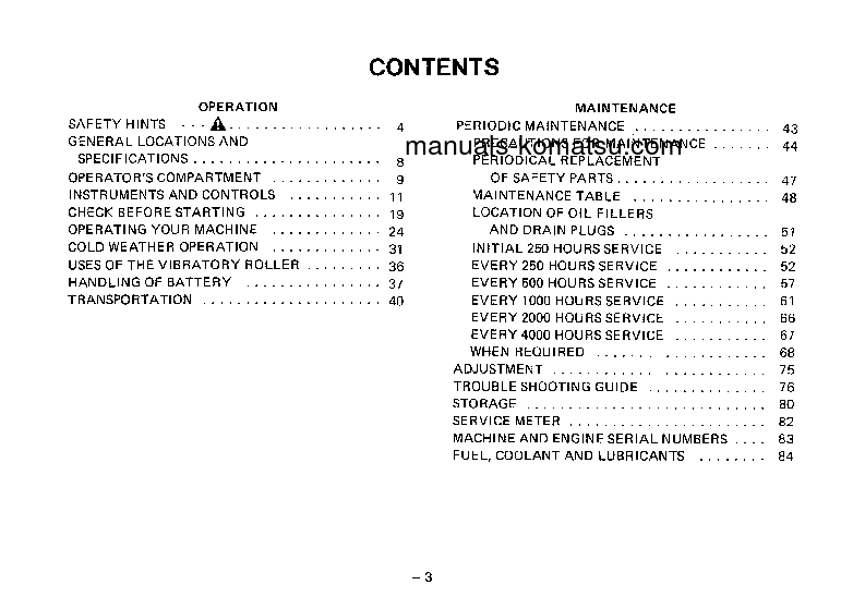 Protected: JV100-1(JPN) S/N 21001-UP Operation manual (English)