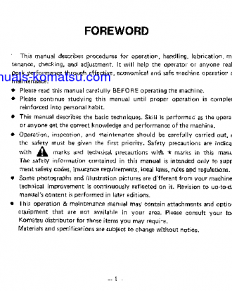 WS16S-3(JPN) S/N 3007-UP Operation manual (English)