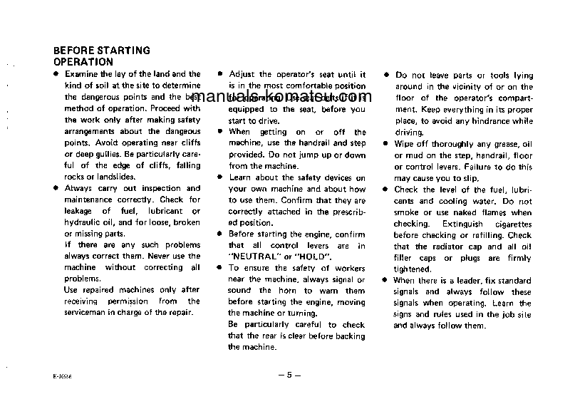 Protected: WS16S-2(JPN) S/N 2005-UP Operation manual (English)