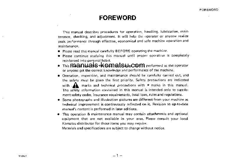 Protected: WS23S-2(JPN) S/N 3101-UP Operation manual (English)