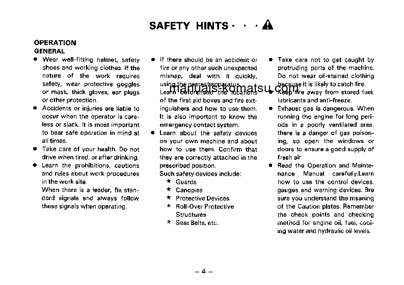 Protected: GD313A-1(JPN) S/N 30001-UP Operation manual (English)