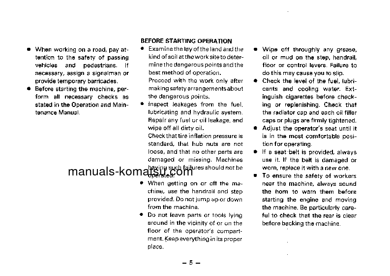 Protected: GD313A-1(JPN) S/N 30001-UP Operation manual (English)