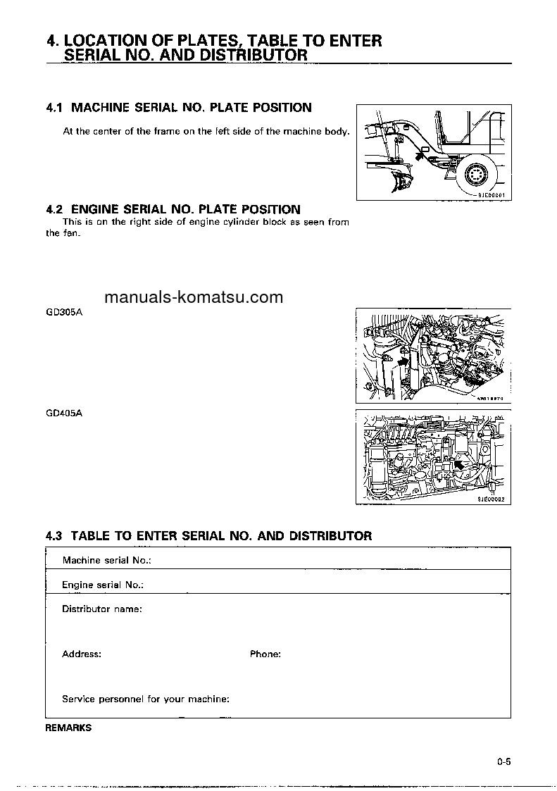 Protected: GD405A-3(JPN) S/N 5193-UP Operation manual (English)