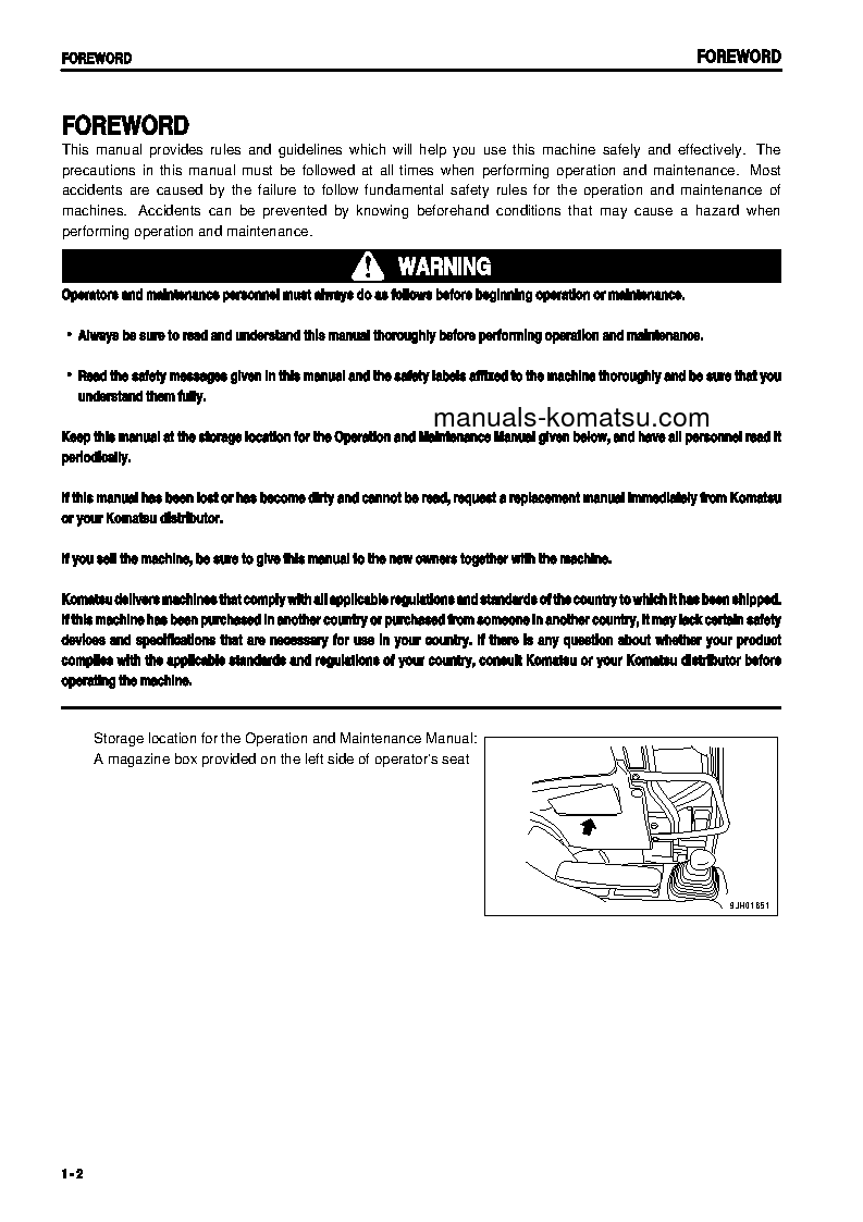 Protected: PC128US-2(JPN)-FOR EU S/N 8269-UP Operation manual (English)