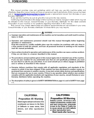 D155A-5(JPN) S/N 65137-65138 Operation manual (English)