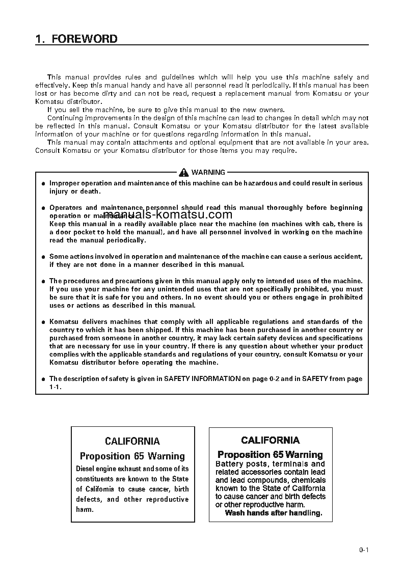 Protected: D155A-5(JPN) S/N 65137-65138 Operation manual (English)