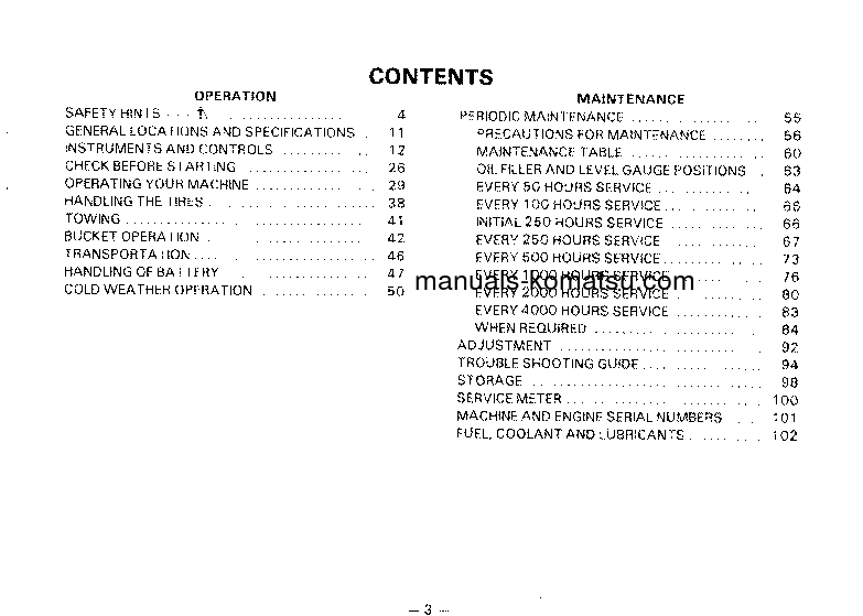 Protected: WA70-1(JPN) S/N 10001-12000 Operation manual (English)