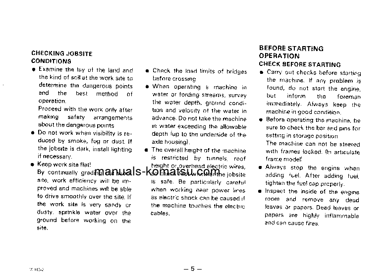 Protected: WA70-1(JPN) S/N 10001-12000 Operation manual (English)