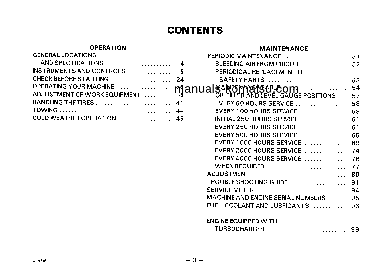 Protected: WA100-1(JPN) S/N 20001-UP Operation manual (English)