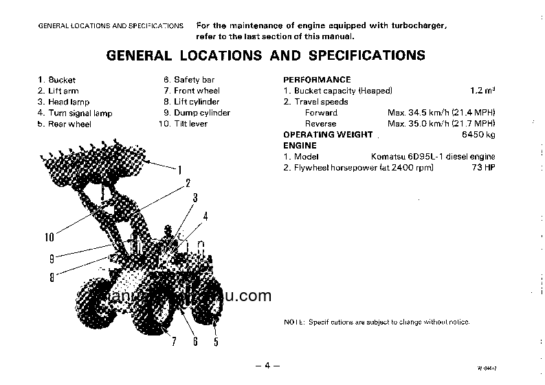 Protected: WA100-1(JPN) S/N 20001-UP Operation manual (English)