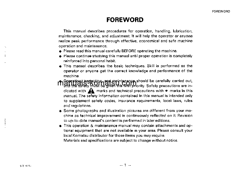 Protected: WA150-1(JPN) S/N 20001-UP Operation manual (English)