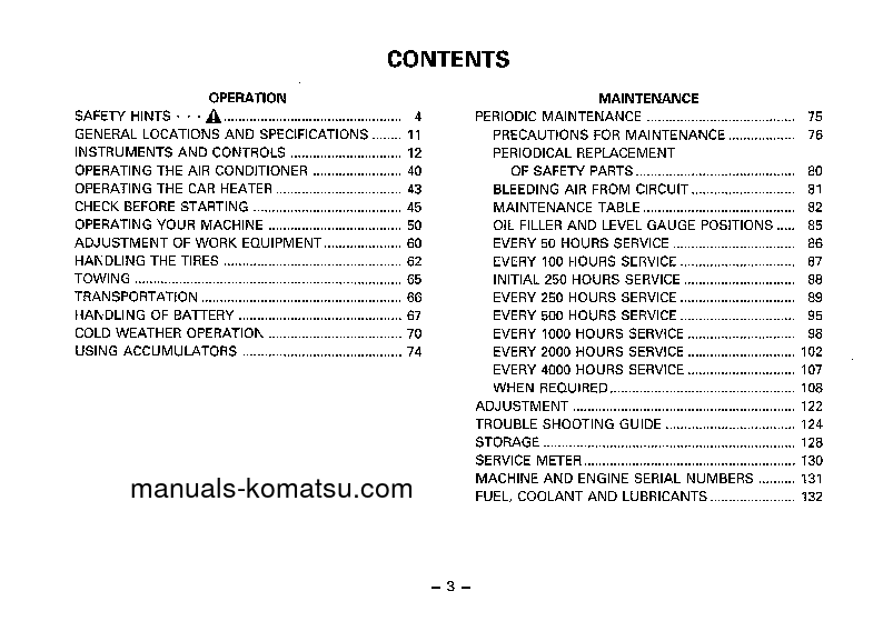 Protected: WA300-1(JPN) S/N 20001-UP Operation manual (English)