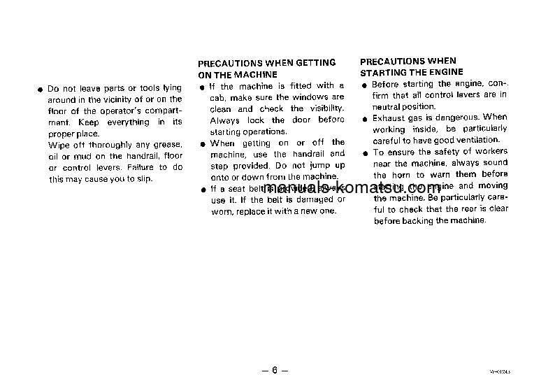 Protected: WA300-1(JPN)-C SPEC S/N 10001-UP Operation manual (English)