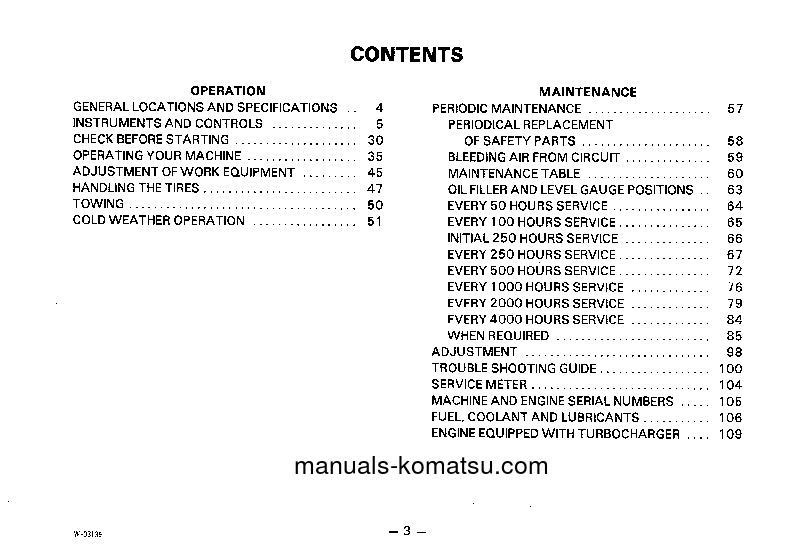Protected: WA200-1(JPN) S/N 20001-UP Operation manual (English)