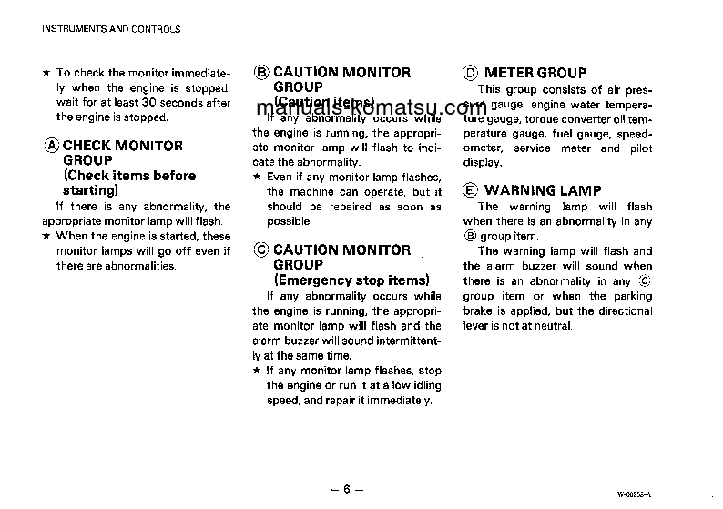 Protected: WA200-1(JPN) S/N 20001-UP Operation manual (English)