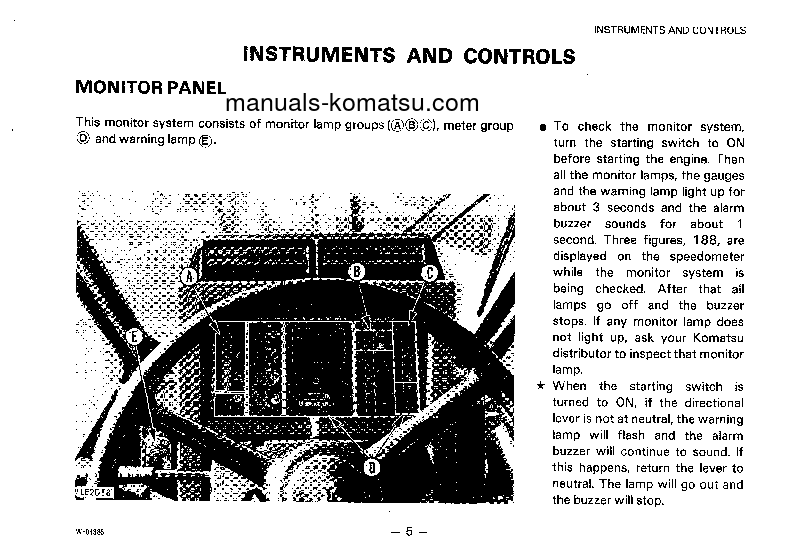 Protected: WA470-1(JPN) S/N 20001-UP Operation manual (English)