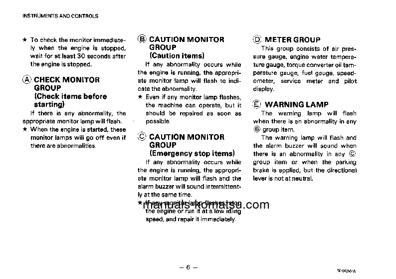 Protected: WA470-1(JPN) S/N 20001-UP Operation manual (English)