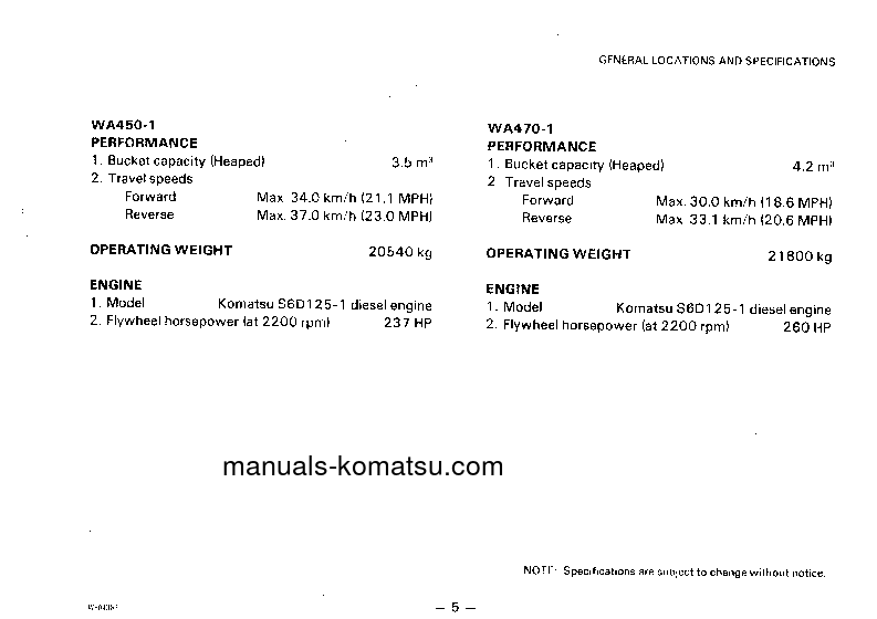 Protected: WA350-1(JPN) S/N 20001-20410 Operation manual (English)