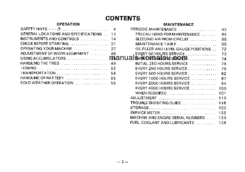 Protected: WA450-1(JPN)-C SPEC S/N 10001-UP Operation manual (English)