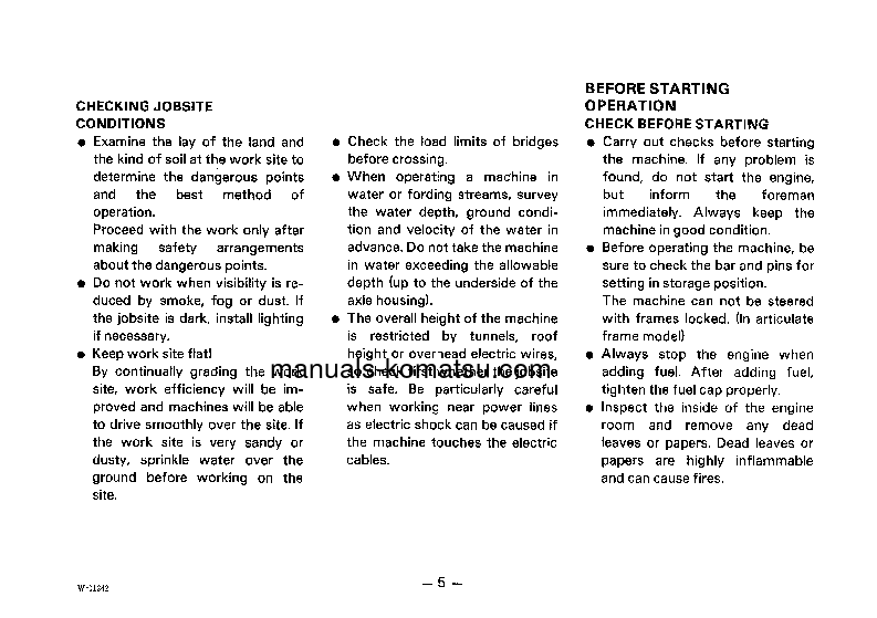 Protected: WA450-1(JPN)-C SPEC S/N 10001-UP Operation manual (English)