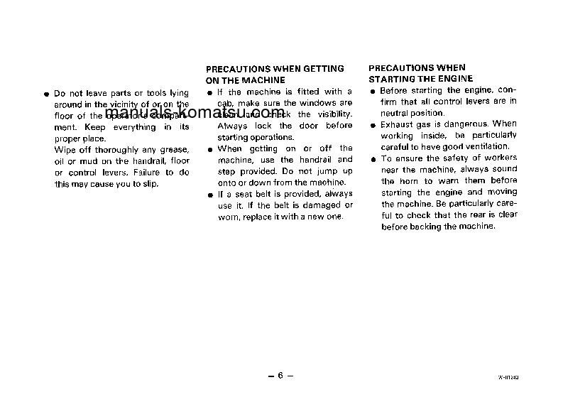 Protected: WA450-1(JPN)-C SPEC S/N 10001-UP Operation manual (English)