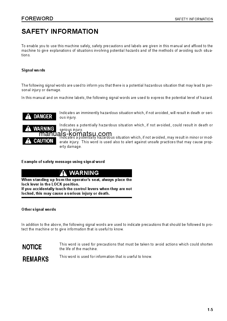 Protected: PC600-7(JPN) S/N 20001-20104 Operation manual (English)