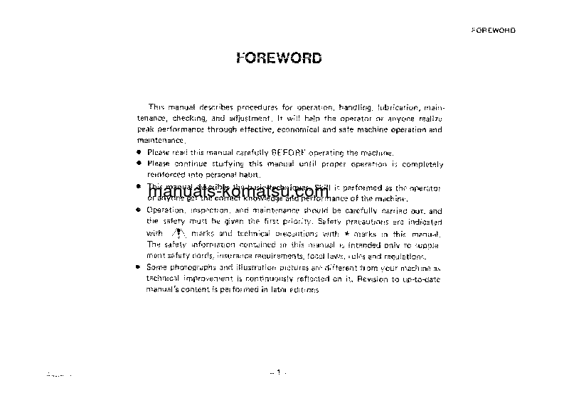 Protected: HD465-3(JPN) S/N 2001-2136 Operation manual (English)