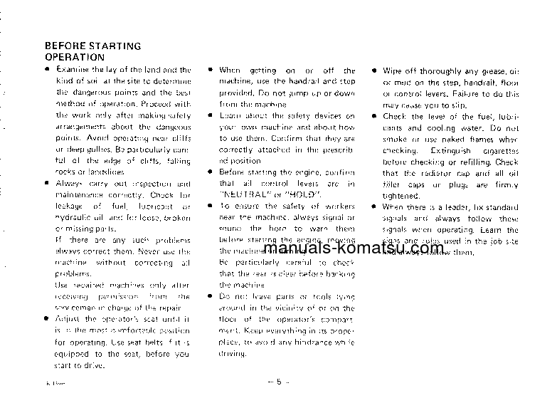 Protected: HD465-3(JPN) S/N 2137-2189 Operation manual (English)