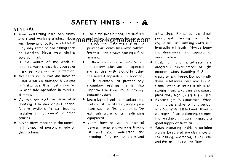 Protected: HD1600M-1(JPN) S/N 1024-UP Operation manual (English)