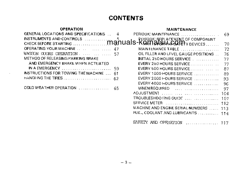 Protected: HD1400B-3(JPN) S/N 1005-UP Operation manual (English)