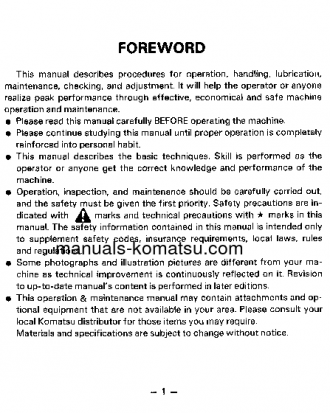 EG33-1(JPN) S/N 4001-UP Operation manual (English)