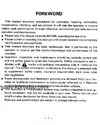 EG125-2(JPN) S/N 4001-UP Operation manual (English)