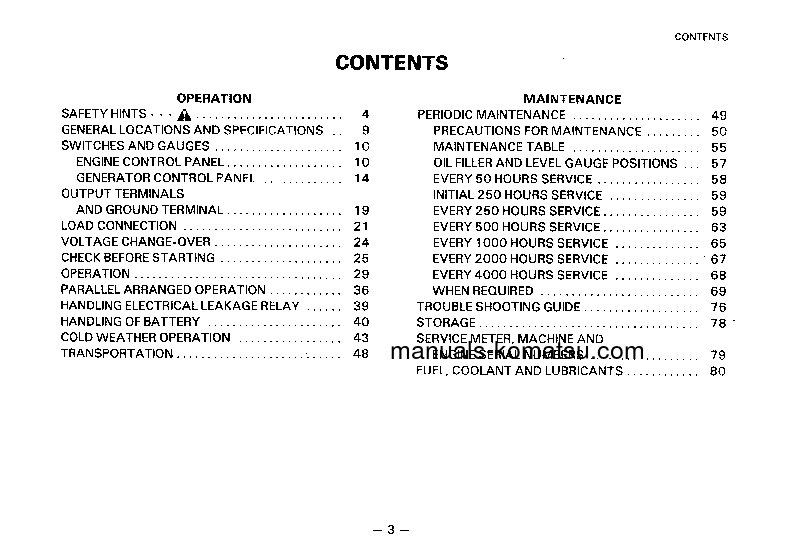 Protected: EG125-2(JPN) S/N 4001-UP Operation manual (English)