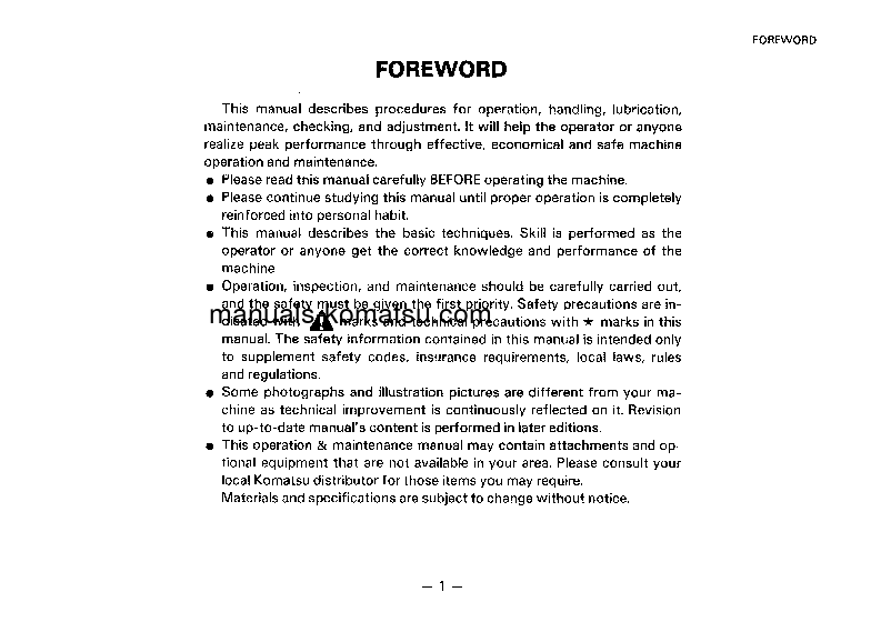 Protected: EG275BS-2(JPN) S/N 5001-UP Operation manual (English)