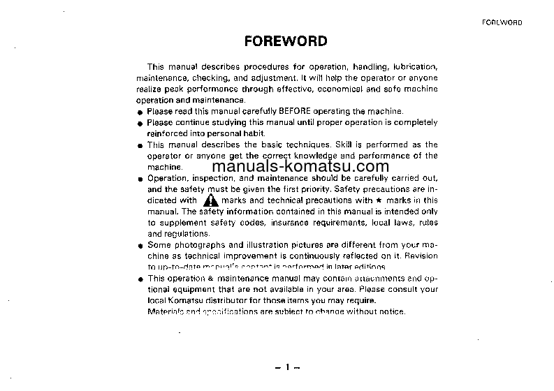 Protected: EG300-5(JPN) S/N 5001-UP Operation manual (English)